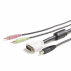 Cable Kvm 4 En 1 De 1,8M Con Dvi Usb Audio Y Micrófono