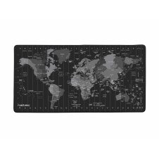 NATEC Alfombrilla Time Zone Map Maxi Negro, Gris