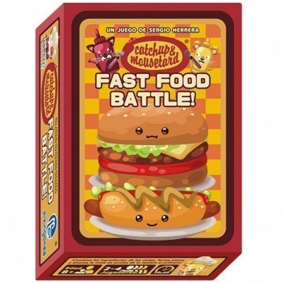 Juego de mesa catchup & mousetard - fast food battle