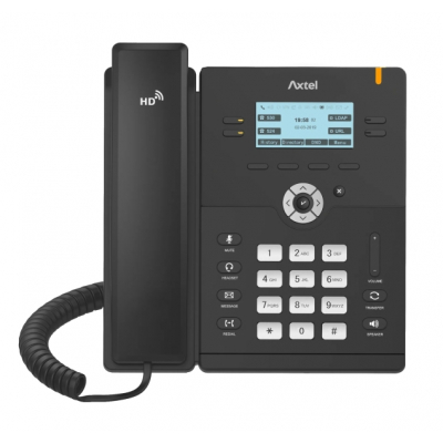 Axtel AX-300G Telefono fijo IP - PoE - Hasta 4 Cuentas SIP - 1000 Entradas - Color Negro