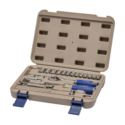 Juego carraca 1/4, vasos y puntas, 35 piezas 109-35-4