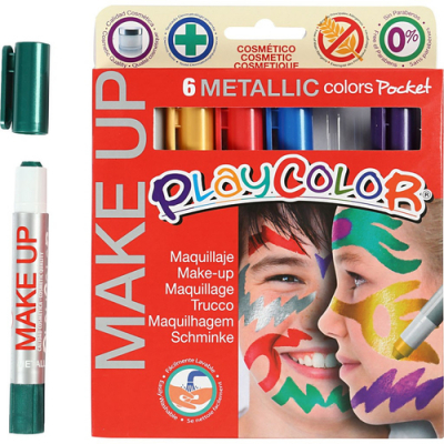 POCKET MAKE UP METALLIC 6 COLORES SURTIDOS PLAYCOLOR 01011 - Color no elegible