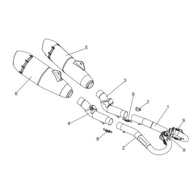 Colector YOSHIMURA RS-9 - Honda CRF250R / RX 22843-744