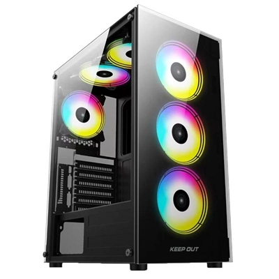 Caja Atx Keep Out  XC-210 Glass Black USB3.0