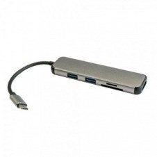 Docking USB Tipo-C 3GO HUB2UCRH/ 2 Puertos USB 3.0/ 1 HDMI/ Gris