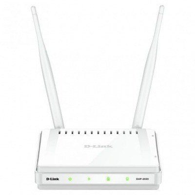 Punto de Acceso Inalámbrico D-Link DAP-2020 300Mbps/ 2.4GHz/ Antenas de 5dBi/ WiFi 802.11n/b/g