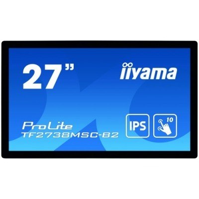 iiyama ProLite TF2738MSC-B2 monitor pantalla táctil 68,6 cm (27) 1920 x 1080 Pixeles Multi-touch Multi-usuario Negro