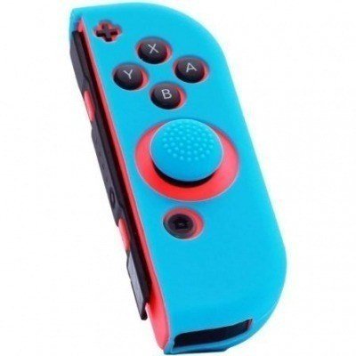 Funda Protectora de Silicona para Joy-Con Derecho + Grip para Nintendo Switch FR-TEC/ Azul