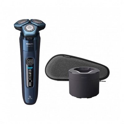 Afeitadora philips shaver serie 7000 azul cabezal 360º - recortador - lavable - wet