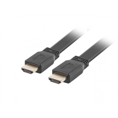 Cable hdmi lanberg macho - macho v2.0 4k plano 1m negro