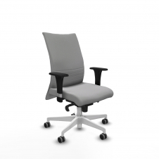 Piqueras y Crespo Albacete confidente sincro bali gris claro brazos 1D base blanca ruedas 65mm engomadas