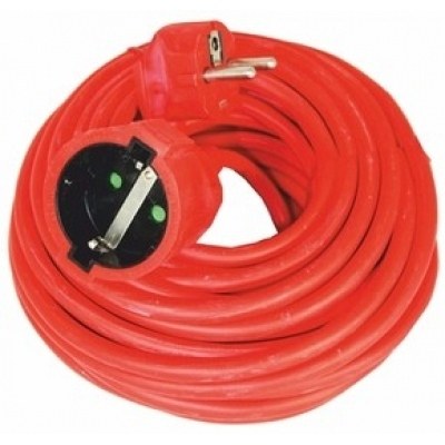 Prolongador Electrico SCHUKO ROJO 15m SILVER