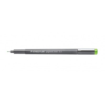 Staedtler Pigment Liner 308 Rotulador Calibrado - Trazo 0.3mm - Secado Rapido - Color Verde Claro