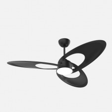 Ventilador Dc Tarazona 18w Negro 3aspas 6vel.136d 2250lm 3000-4500-6500k Remoto+memoria+temporizador