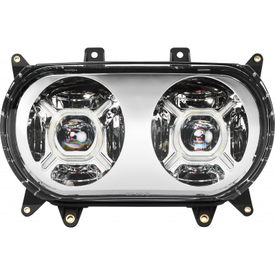 Double-X LED Headlight CUSTOM DYNAMICS CD-RG-H-C