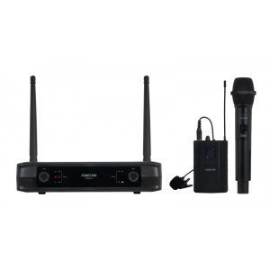 Micrófono inalámbrico doble de mano y petaca UHF, frecuencia fija Fonestar SONAIR-2MP