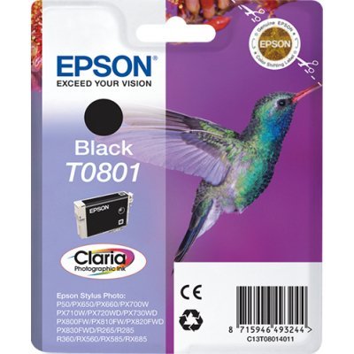 Cartucho de Tinta Original Epson T0801/ Negro