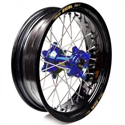 Rueda completa Haan Wheels aro negro 17-5,50 buje azul 1 46110/3/5 1 46110/3/5