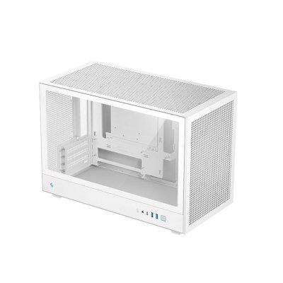 Caja ordenador gaming deepcool matx ch260 cristal templado blanco