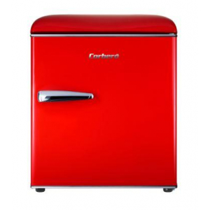 Frigorífico 1 puerta MiniBar Corberó CFGMB45RR, Table Top, Cíclico estático, 55 x 44.7 x 53.4 cm, clase E, 80 kWh año, 39dB, 45 litros, patas niveladoras, rojo retro vintage