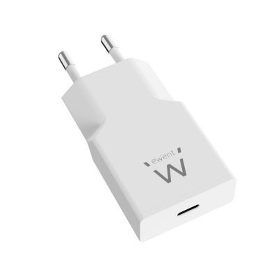 Cargador ewent ew1310 20w usb tipo c blanco