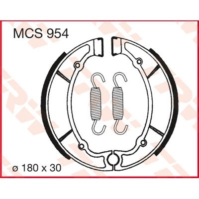 Zapatas de Freno TRW MCS954