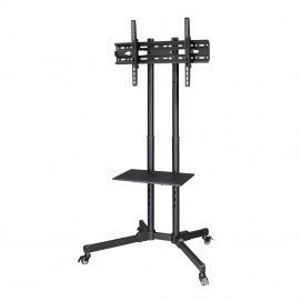 Soporte televisión de suelo Hama 00220874 con ruedas, 600 x 400 mm, para pantallas de 32 pulgadas a 75 pulgadas