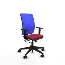 Piqueras y Crespo Motilla traslack malla azul bali granate brazos 1D base piramidal ruedas 65mm nailon