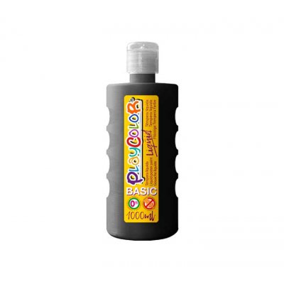 BOTE ERG. TEMPERA LIQ. PLAYCOLOR 1000ML NEGRO