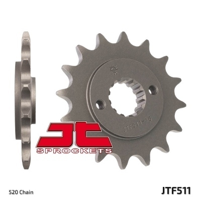 Piñón JT SPROCKETS acero estándar 511 - Paso 520 JTF511.15