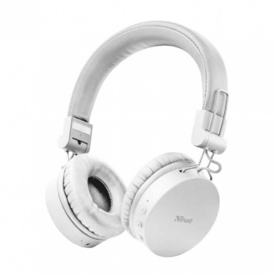 Auriculares Inalámbricos Trust Tones 23909/ con Micrófono/ Bluetooth/ Blancos