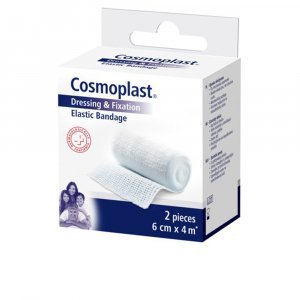 COSMOPLAST venda elástica 6x4 cm 2 u
