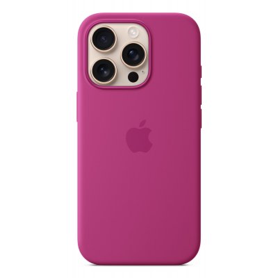 Funda de silicona con MagSafe para el iPhone 16 Pro - Fucsia