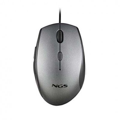 RATON OPTICO NGS MOTH GRAY WIRED ERGONOMIC SILENT