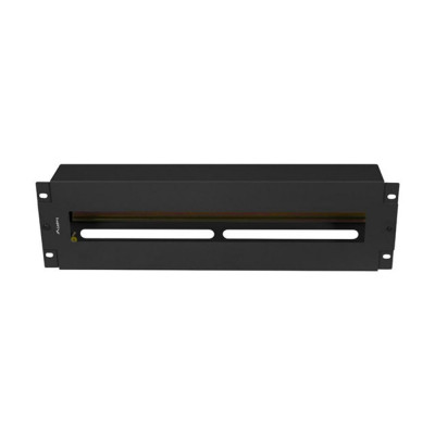 Panel lanberg de distribucion de tension 19'' 3u con rail din ts - 35 negro