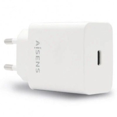 Cargador de Pared Aisens ASCH-1PD20-W/ 1xUSB Tipo-C/ 20W