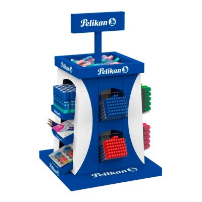 Pelikan Expositor Escolar de 364 Unidades - Lapices de Grafito - Sacapuntas - Gomas - Corrector - Pegamento - Boligrafos - Resaltador