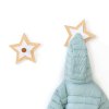 Set 2 perchas infantiles con forma estrella madera/blanco · Polare H121-M9777