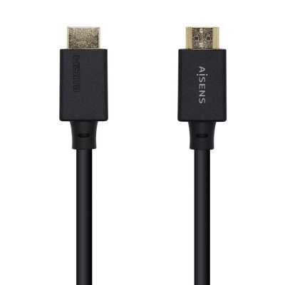 Cable HDMI Aisens A150-0420/ HDMI Macho - HDMI Macho/ 0.5m/ Negro