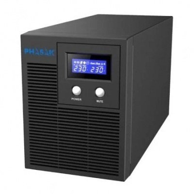 SAI Línea Interactiva Phasak Protekt 2160 VA/ 2160VA1400W/ 4 Salidas/ Formato Torre