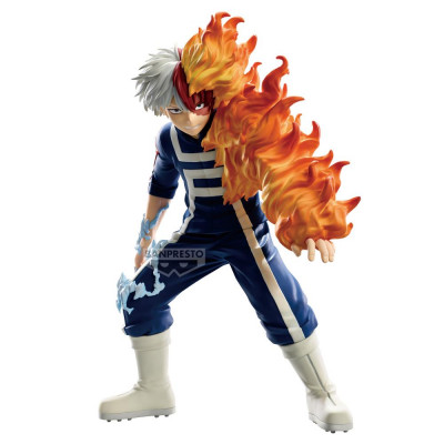 Figura banpresto my hero academia the amazing heroes shoto todoroki sports festival ver. 18cm