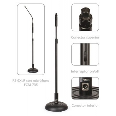 Pie Microfono XLR RS-9XLR FONESTAR