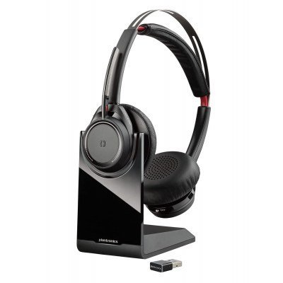 Auricular Inalámbrico Plantronics Voyager Focus UC Estándar B825/ con Micrófono/ Bluetooth/ USB/ Incluye Soporte/ Negro
