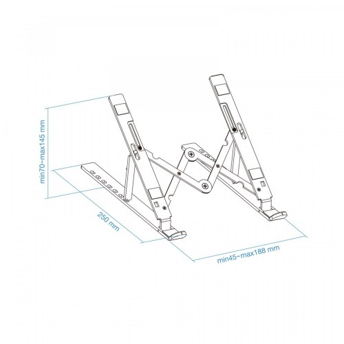 Soporte elevador para portátiles, tablets, móviles y libros