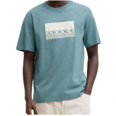 Camiseta JACK & JONES JCOFUSION DOTS PRINT TEE SS CREW SN 12289863 Azul Azul
