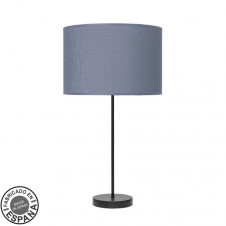 Sobremesa Alto Moda 1xe27 Negro/azul 63x30x30cm