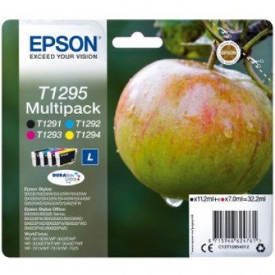 Multipack tinta epson c13t12954012 negro - cian - magenta - amarillo manzana