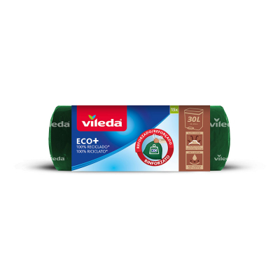 Bolsa de basura ecobag reforzada 100% reciclada 30 l (55 x 60 cm) 15 uds