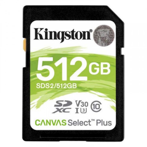 Tarjeta mde memoria SD Kingston SDS2/512GB SDXC 512GB clase 10