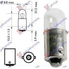 BOMBILLA 12V 4W BA9s